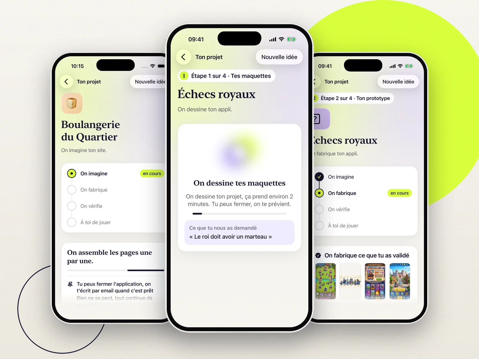 Hop screens on iPhone